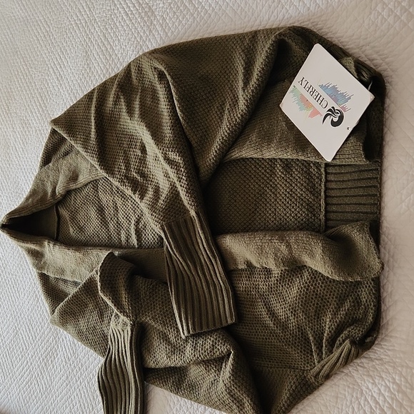 Cheryl Shrug Ws 2XL Hunter Green - Picture 2 of 2